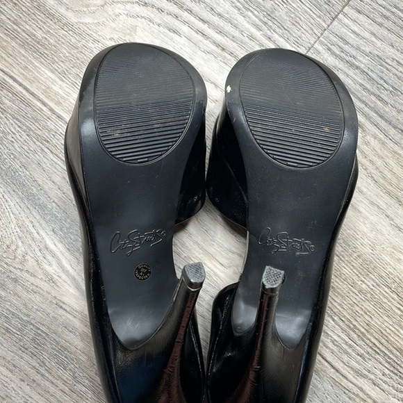 City Streets Women’s Black Open Toe Platform Heel, size 8 - Picture 7 of 9